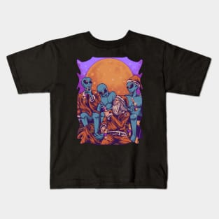 Aliens n Santa Kids T-Shirt